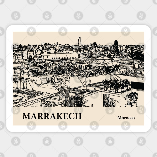 Marrakech - Morocco Sticker by Lakeric